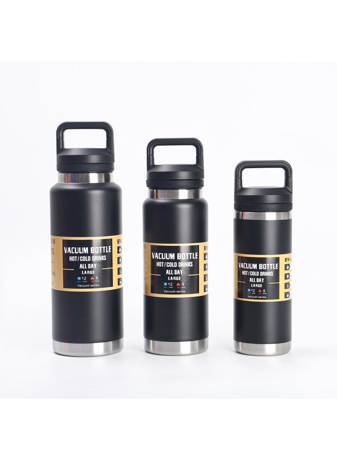 American-style 304 Stainless Steel Insulated Cup Large Capacity Portable Space Flask Outdoor Sports Water Bottle