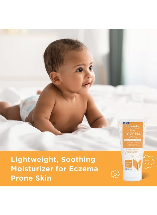 Hyland's Baby Eczema Lotion, Lightweight Soothing Moisturizer for Eczema Prone Skin, With Colloidal Oatmeal, 5 ounce - Image 2