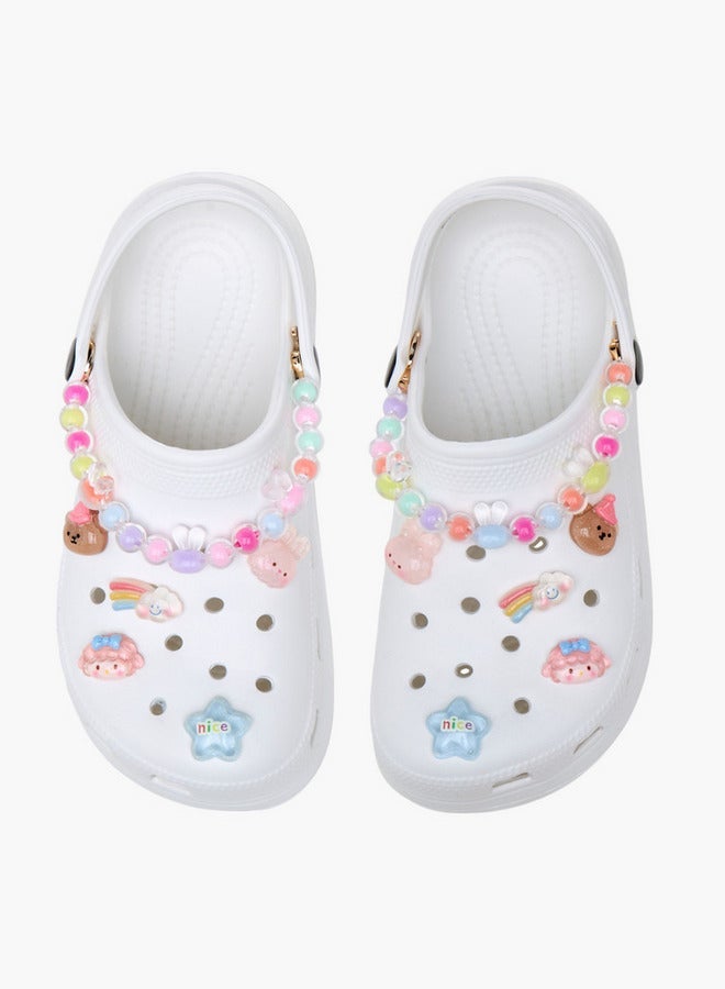 أكوا شباشب بتفاصيل مزخرفة مع حزام خلفي - Image 3