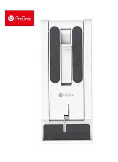 ProOne ProOne PHL1186 Universal Desk Mobile, Tablet, iPad Holder – Adjustable 6-Angle Desktop Stand – Wide Compatibility, Strong Body & Non-Slip Grip – ABS + Silicone – Foldable & Lightweight (White)  - Image 5