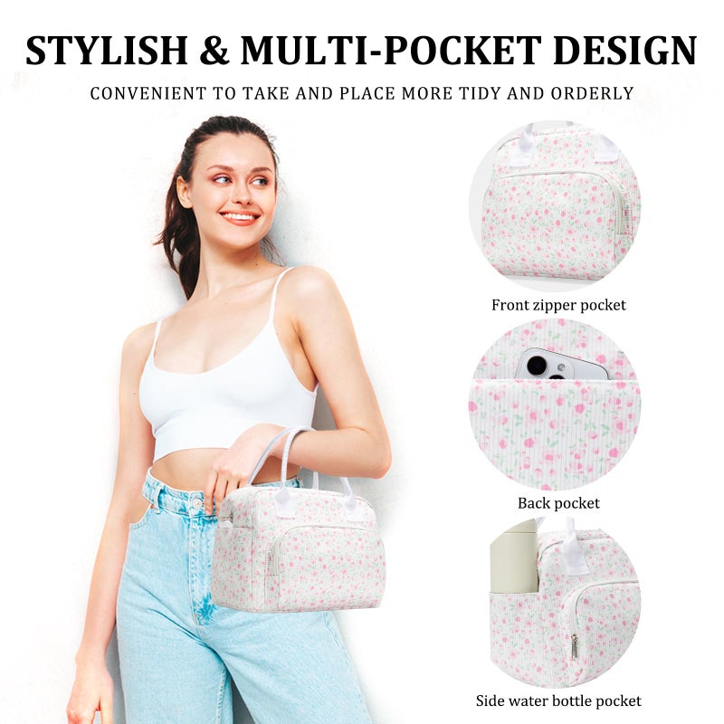 MEXS Insulated Lunch Bag for Women Men Large Reusable Lunch Box Adult Leakproof Portable Cooler Tote Bags for Work Picnic - Image 3