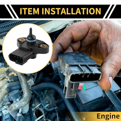 REPAIROCK 1 Pc Manifold Absolute Pressure Sensor for Ford F-150 2005-2008 for Ford F-250 F-350 Super Duty 2005-2010 MAP Sensor No.3F2E9G756AA/3F2Z9G756AC - Image 2