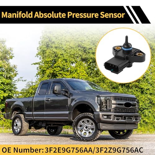 REPAIROCK 1 Pc Manifold Absolute Pressure Sensor for Ford F-150 2005-2008 for Ford F-250 F-350 Super Duty 2005-2010 MAP Sensor No.3F2E9G756AA/3F2Z9G756AC - Image 3