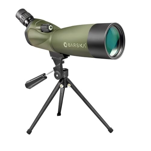 Barska AD11284 Blackhawk 20-60x60 Waterproof Spotting Scope with Tripod & Cases for Birding, Target Shooting, Sports, etc , Green - Image 1
