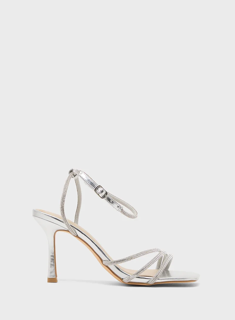 ترافل من نمشي Heeled Sandal With Ankle Strap