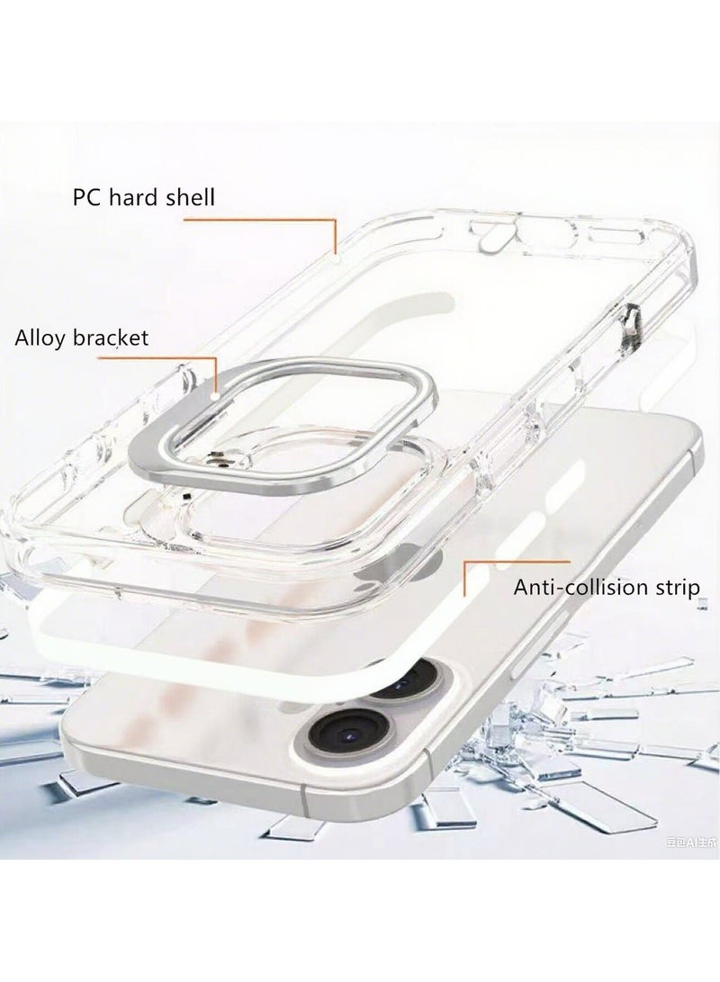 حافظة آبل آيفون 14 برو ماكس بمصدر شحن لاسلكي، مقعد العدسة، حماية من الصدمات، ومقعد مغناطيسي - Image 5