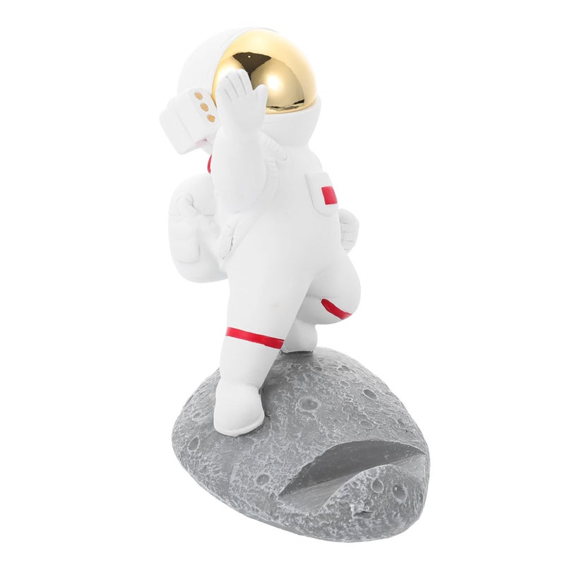 Astronaut Phone Holder Spaceman Desktop Stand Mobile Phone Rack Home Office Decor - Image 2