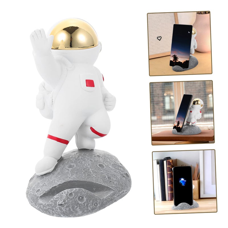 Astronaut Phone Holder Spaceman Desktop Stand Mobile Phone Rack Home Office Decor - Image 5