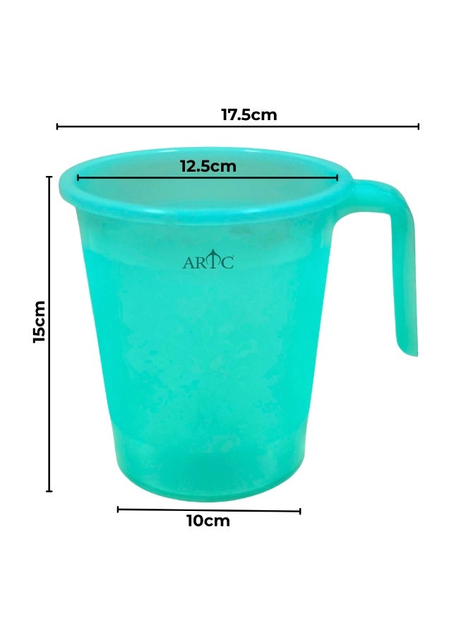 ARTC 1500ml (1.5L) Transparent Colored Plastic Pouring Jug with Ergonomic Handle & Easy-Pour Spout, Multi-Purpose Kitchen Pitcher, Plastic Water Jug, Mixing Jug & Utility Pitcher for Food Preparation, Cooking, Baking, Cleaning & Household Use, 1 Piece, Assorted Transparent Color (Color Sent Based on Availability) - Image 4
