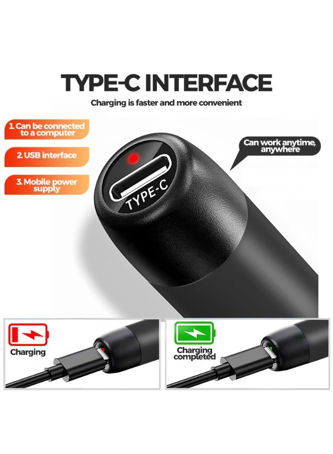 SANMUGEED USB Portable Electric Soldering Iron Kit Soldering Welding Pen with 300-450℃ Temperature Adjustment Function for Soldering Repairing and Maintenance Use - Image 2