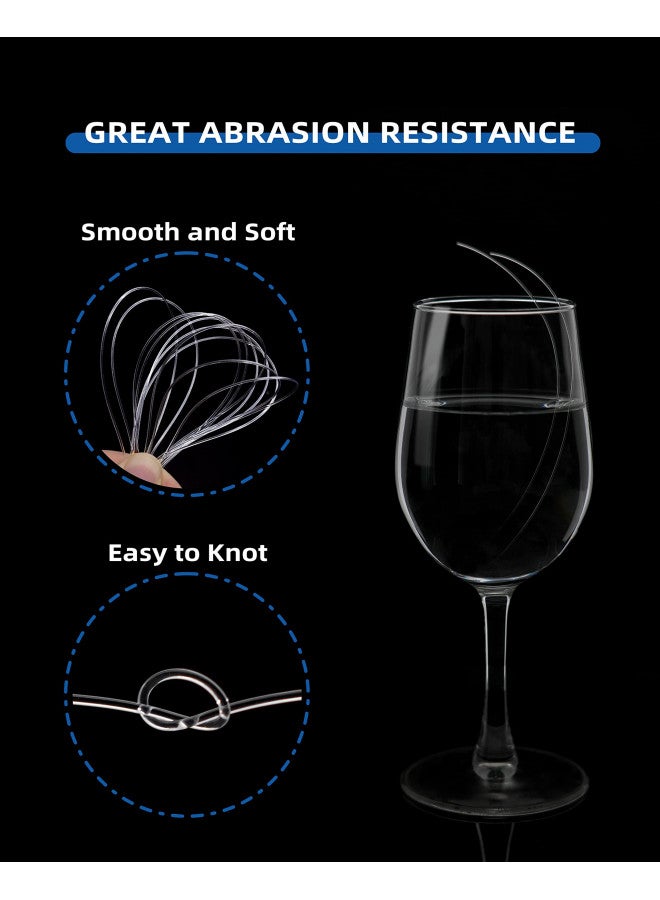 BLUEWING BLUEWING Monofilament Fishing Line Clear Invisible Thin Diameter Fishing String Mono Fishing Line, Dia.0.9mm*500YD*100LB - Image 4