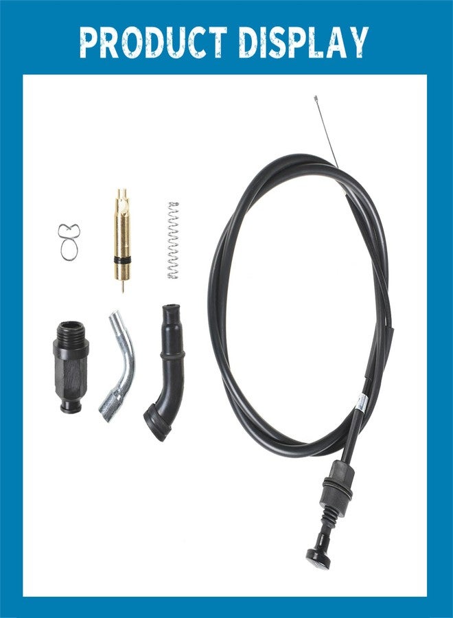 Silscvtt Carburetor Choke Cable and Valve Plunger Rebuild Kit Replacement for Honda Foreman Rubicon 500 TRX500 2001-2013 - Image 3