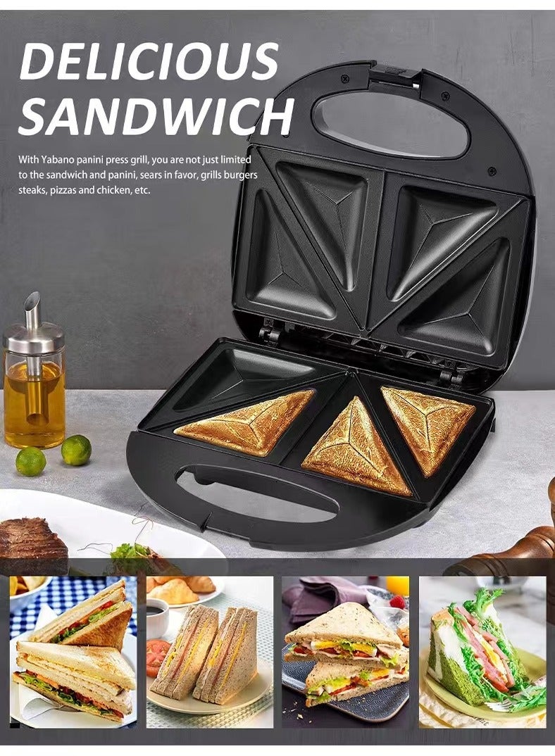 سوكاني وصانعة الساندوتشات  بقدرة 800 وات KJ-102 أسود/فضي - Image 1