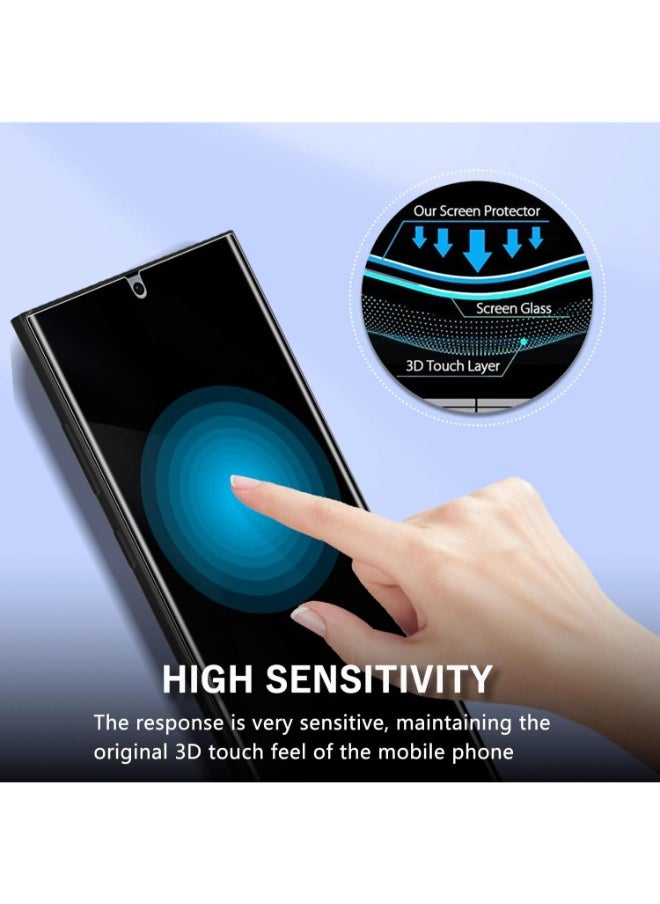 Fit - Privacy nano screen protector for Samsung Galaxy S23 Ultra with full coverage from edge to edge (matte, anti-dust, anti-fingerprint)