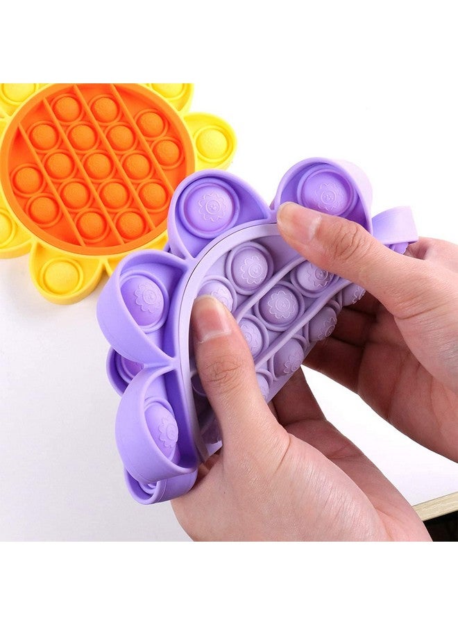 فنبلاست مجموعة FunBlast Pop it (عبوة من لعبتين Popit)، ألعاب أطفال، ألعاب فيدجيت، لعبة Pop it، لعبة Push Pop Bubble Fidget الحسية، لعبة تخفيف التوتر Fidget الحسية، هدايا مبتكرة للبنات والأولاد والأطفال (10) - Image 4