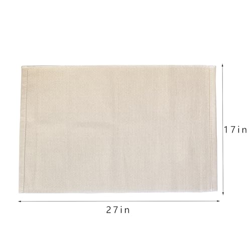 JE JOUE Montessori Materials Children Playing Mat Pure Cotton Working Rug for Toddlers (17"×27", Beige) - Image 2