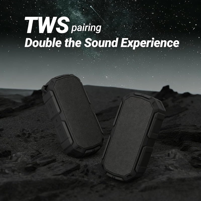 OMIRE 5W Portable Wireless Speaker,Speakers Bluetooth Wireless, IPX7 Waterproof Speaker, Up to 35H Playtime, TWS Pairing, Loud Stereo Sound & Punchy Hands-Free Call for Outdoor, Travel, Home - Image 3
