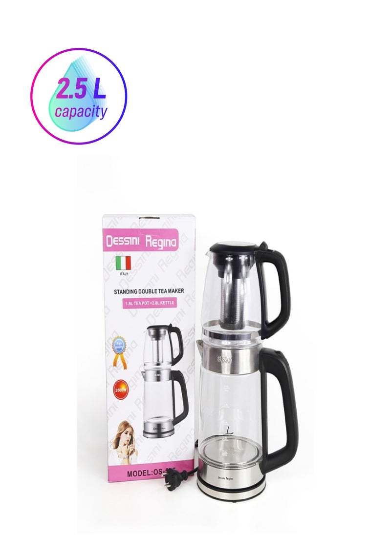 Dessini Regina - Dessini Tea Maker Electric Kettle With Tea Pot - Image 1