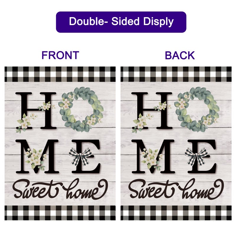 Pating Seasonal Garden Flags Set of 12 Double Sided 28 x 40 Inch Yard Flags, Large House Flags for Outside, Fall Winter Halloween Christmas Outdoor Flags, Holiday Garden Flags for All Seasons - Image 4