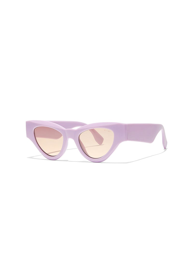 Blackout Periwinkle,Women Sunglasses, Cat Eye Sunglasses, UV Protection: UV400 (Purple,Orange)  - Image 1