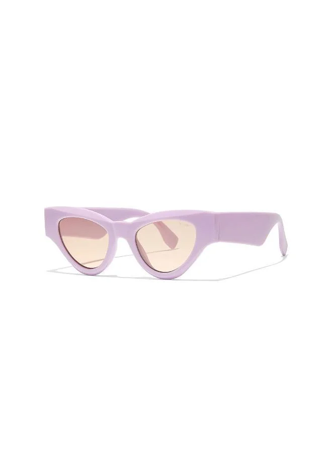 Blackout Periwinkle,Women Sunglasses, Cat Eye Sunglasses, UV Protection: UV400 (Purple,Orange)