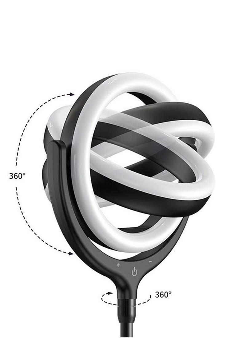 devia Devia New 8 Inch LED Ring Light for Video Photography with Cell Phone Holder in Black  - Image 5