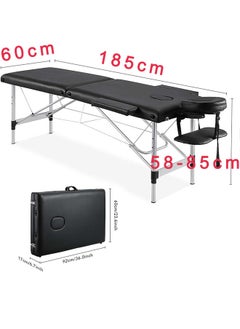CityRiya-Long Massage Table Professional Massage Bed Portable Height Adjustable Lash Bed for Eyelash Extensions Facial Care Table Salon Spa Bed Folding Lash Tattoo Bed with Carry Bag Easy Set up  - Image 5