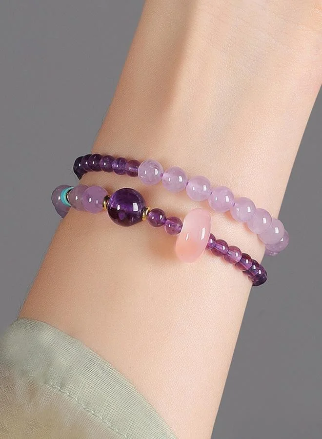 تايك تو Pack of 2 - Light Purple Amethyst Bracelet