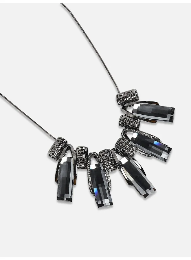 Sohi  Metallic Petals Collar Artificial Necklace Jewellery for Women | Best Price UAE