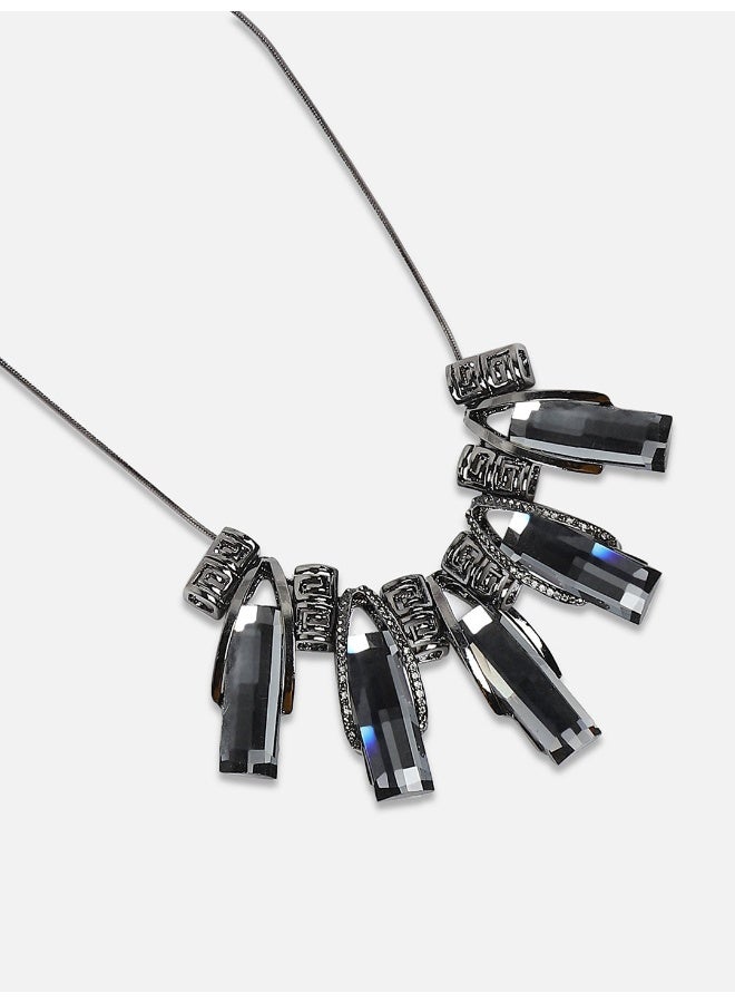 SOHI Metallic Petals Collar Artificial Necklace Jewellery - Image 5