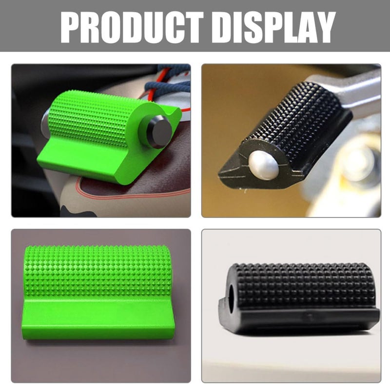 6pcs Motorcycle Gear Shift Protector Covers Rubber Non-Slip Shifter Boot Pads Green and Black Set for Motorbike Shift Lever Protection - Image 5