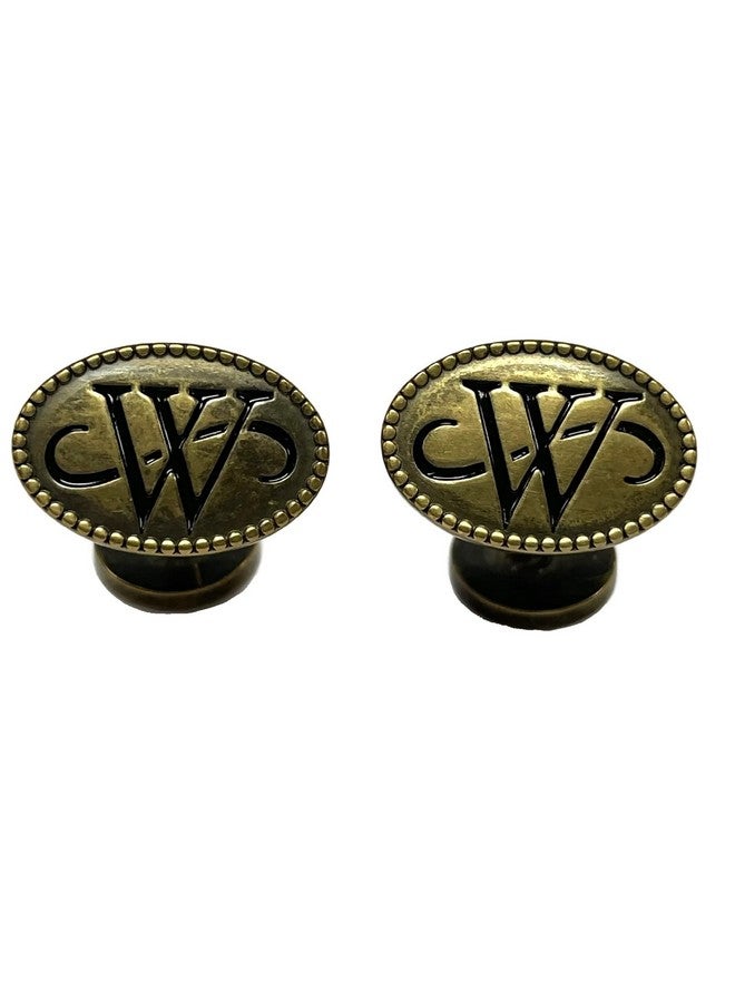 costumebase Bruce Wayne Cufflink Batman Brass Replica Set Antique Gold - Image 2