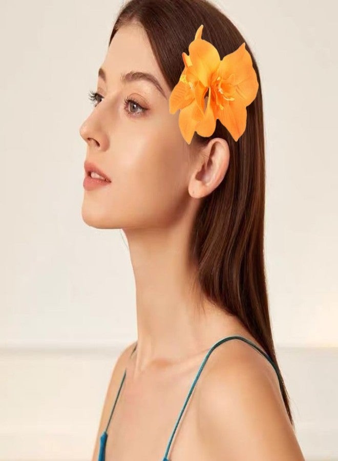 YSSZAM 5Pcs Hawaiian Lily Flower Hair Clip for Women Girls Fashion Bohemian Flowers Hair Accessory for Dancer Bridal Wedding Beach Party - Image 3