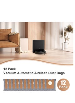 SYOSI Replacement Dust Bags for Eufy Clean G35+, G40+, G40 Hybrid+, Auto-Empty Station, Vacuum Cleaner Automatic Airclean Dirt Disposal Bags Accessory Part (12 Packs)  - Image 3