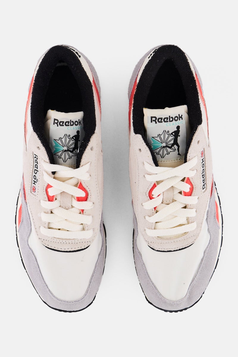 Reebok Men Classic Nylon Vintage Lace Up Running Shoes, Multicolor - Image 4