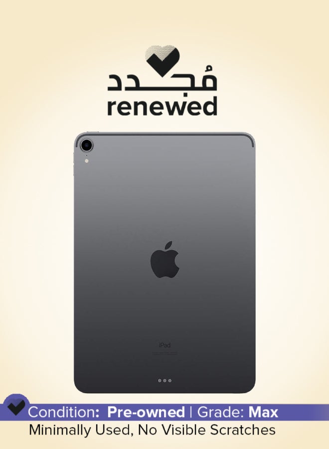 ابل  مجدد - آيباد برو 2018 (الجيل الأول) 11 بوصة 256 جيجابايت واي فاي + خلوي رمادي فضائي - Image 1