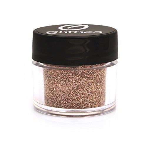GLITTIES - Copper - Cosmetic Fine (.008") Mixed Glitter Powder - Make Up, Body, Face, Hair, Lips, Nails - (10 Gram Jar) - Image 1