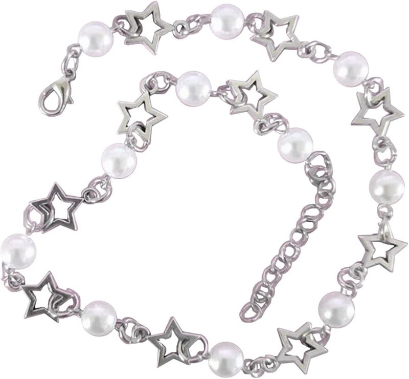 Hollow Star Pendant Necklace For Women Punk Grunge Clavicle Chain Valentines Day Gift - Image 1