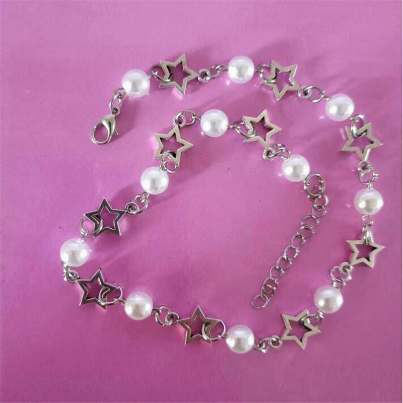 Hollow Star Pendant Necklace For Women Punk Grunge Clavicle Chain Valentines Day Gift - Image 4