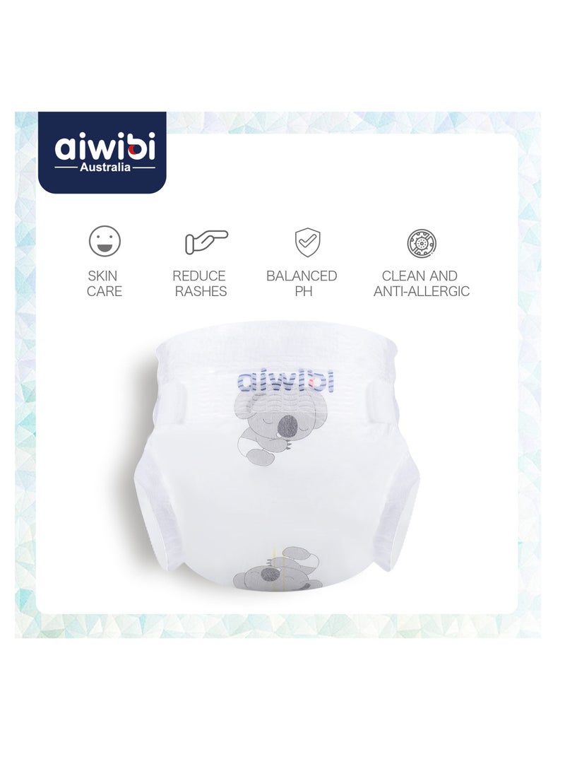 aiwibi Ultra-Thin Premium Baby Pants Diaper- Size (3) Medium 26 Pcs (6-11kg) Super Soft and Ultra Thin, Anti-irritation Pants Baby Nappy Pants, Super Absorption, 360 Stretchy Waistband - Image 4