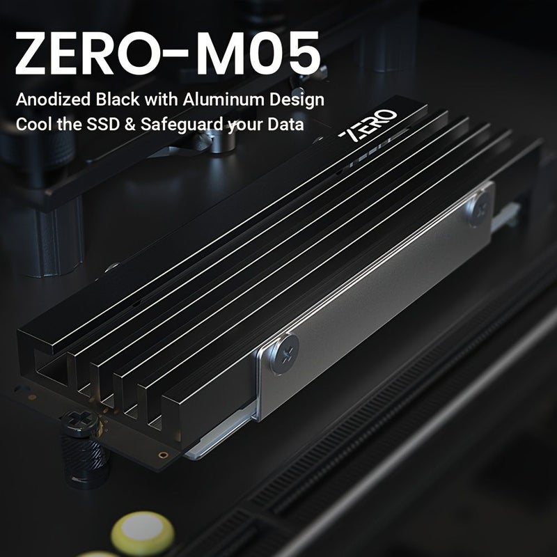 بالوعة حرارة سوداء M2 2280 SSD لتبريد NVME - Image 3