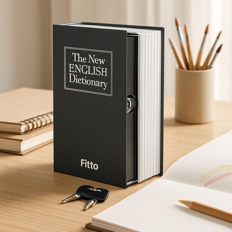 Fitto Deposit Box 8x4.5x11.5cm Black – Secure Storage and Organization - Image 2