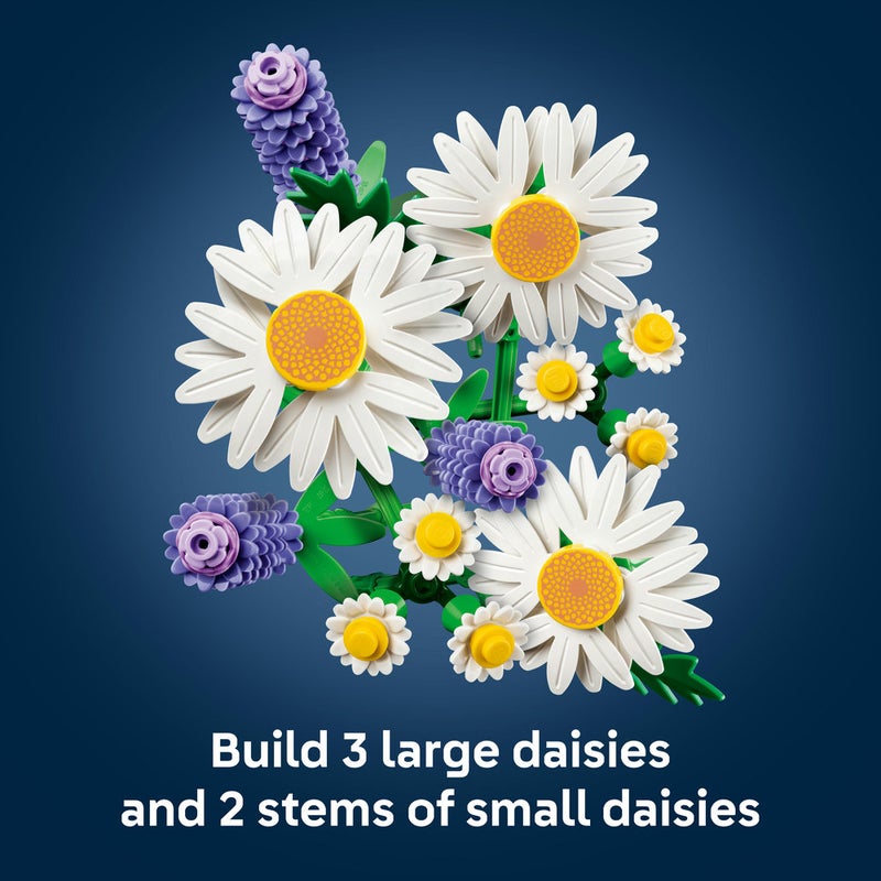 LEGO Botanicals Daisies - Artificial Flower Bouquet 11508 (Age 9+, 133 Pieces) - Image 4