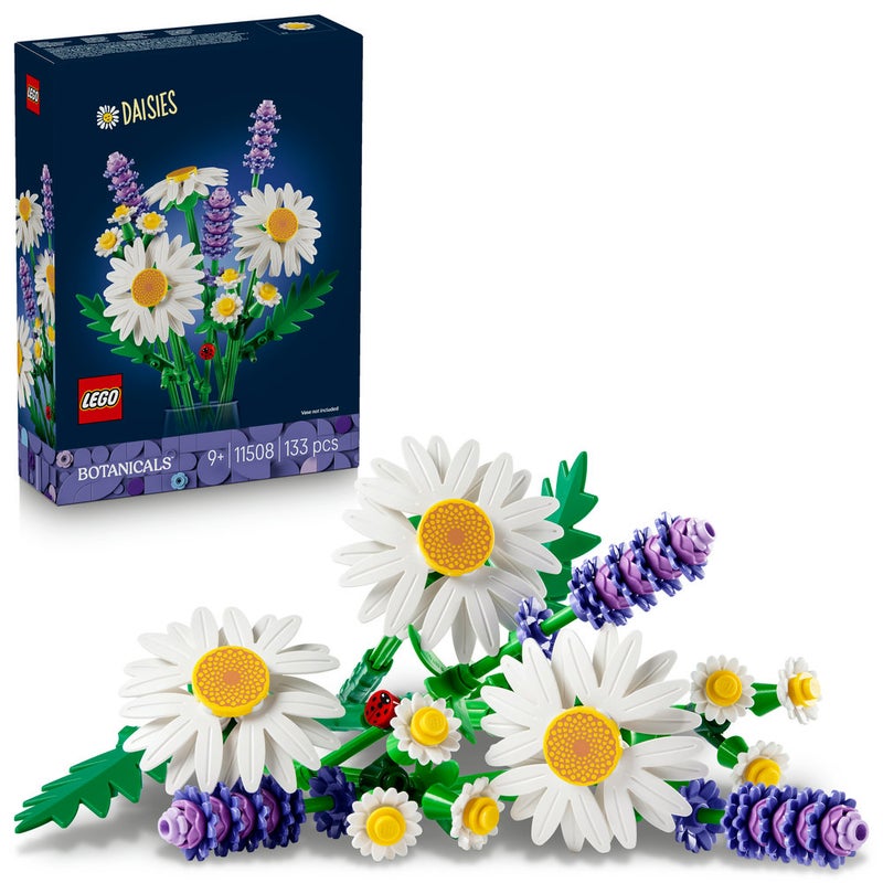 LEGO Botanicals Daisies - Artificial Flower Bouquet 11508 (Age 9+, 133 Pieces) - Image 1