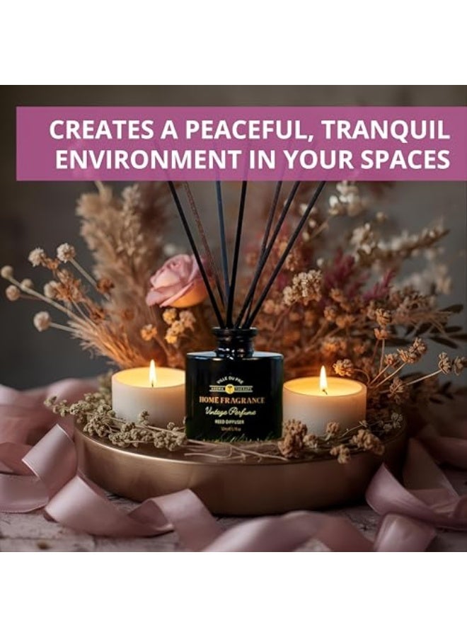 HOME DWELL Ville Du Pre Aroma Therapy - Vintage Perfume 50ml Reed Diffuser- Relaxing Scent for Stress Relief and Calm - Image 5