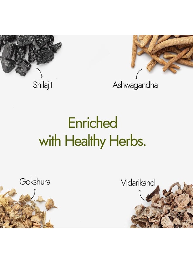 Kapiva Shilajit/Shilajeet Energy 60 Capsules | Made with 100% Pure Shilajit | For All Day Energy & Stamina | With Ashwagandha,Gokshura | Contains 12 Vitamins & 13 Minerals - Image 4