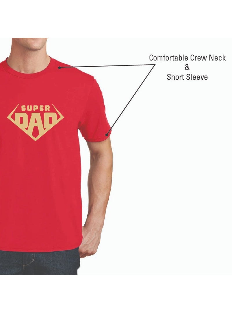 PRINTSHOP4ME Dad T-Shirt for Daddy - Dad T-Shirt for Father's Day - Dad Graphic Printed Men's T-Shirt - Worlds Best Dad T-Shirt - Father's Day T-Shirt for Dad - Image 5