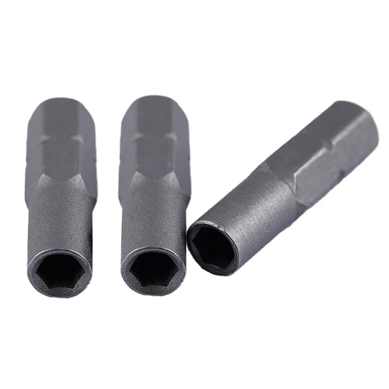 TorSor 3 Pack Screw Driver Bit Adapter Standard 6.35mm 1/4" Outside To System 4mm Inside Micro Bit Hex Socket Shank for Manual Electric Tool Adaptor Holder Precision Bits Set Screwdriver Converter - Image 2