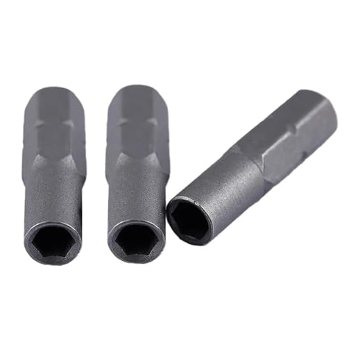 TorSor 3 Pack Screw Driver Bit Adapter Standard 6.35mm 1/4" Outside To System 4mm Inside Micro Bit Hex Socket Shank for Manual Electric Tool Adaptor Holder Precision Bits Set Screwdriver Converter - Image 1
