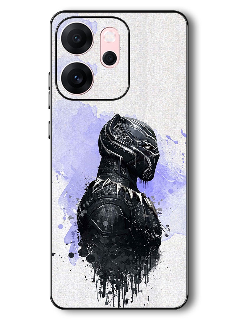 Theodor Case Compatible with Oppo Reno 14 F 6.57 Inch Protection Shockproof Bumper Cover Black Panther - Image 1